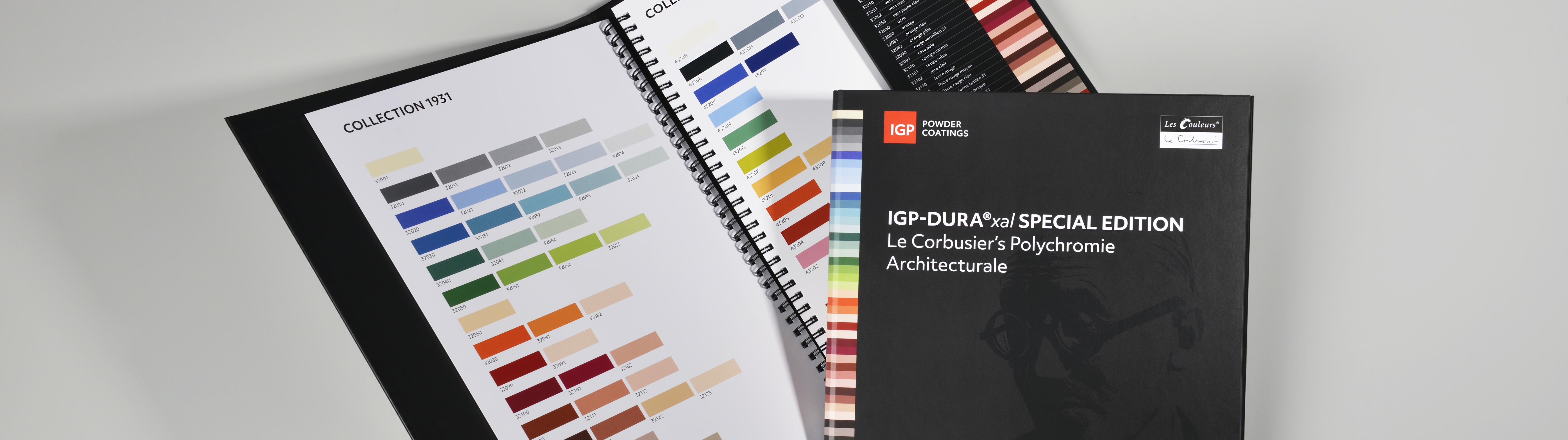 Die Farben von Le Corbusier | © IGP Pulvertechnik AG Farbpalette von Le Corbusier: Exklusive Pulverlacke in den geschützten Farben von Le Corbusier. | © IGP Pulvertechnik AG